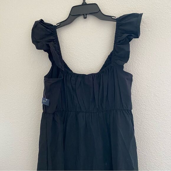 Universal Thread Flutter Cap Sleeve Maxi A-Line Dress boho cotton tiered M NEW - Picture 3 of 13